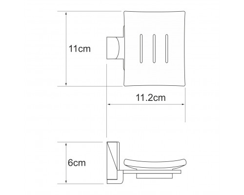 Leine K-5029WHITE Мыльница WasserKRAFT
