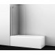 Leine 35P01-80 Fixed Стеклянная шторка на ванну WasserKRAFT 80x140
