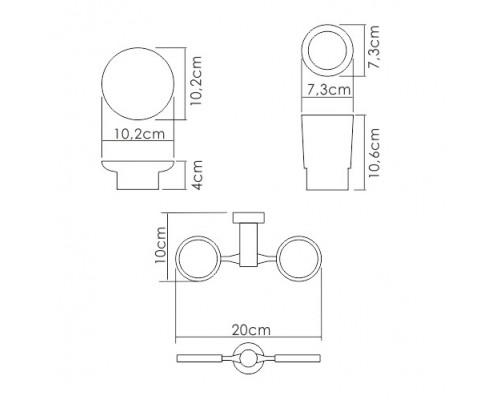 K-28226 Держатель стакана и мыльницы WasserKRAFT