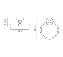 K-85060/K-69060/K-77060 Держатель полотенец кольцо WasserKRAFT