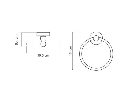 K-85060/K-69060/K-77060 Держатель полотенец кольцо WasserKRAFT