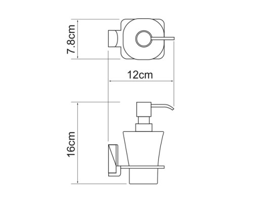 Leine K-5099 Дозатор для жидкого мыла WasserKRAFT