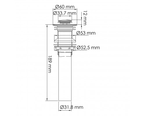 A252 Донный клапан WasserKRAFT