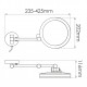 K-1004B Зеркало с LED-подсветкой, 3-х кратным увеличением WasserKRAFT
