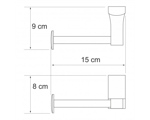 Лайне (Leine) K-5096W Держатель туалетной бумаги WasserKRAFT