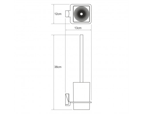 Leine K-5027WHITE Щетка для унитаза подвесная WasserKRAFT