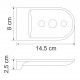 Kammel K-8369WHITE Мыльница решетка WasserKRAFT