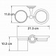 Изар (Isar) K-7326 Держатель стакана и мыльницы WasserKRAFT