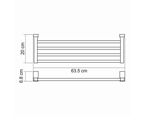 Экстер (Exter) K-5211 Полка для полотенец WasserKRAFT