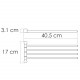K-1034PG Держатель полотенец четверной WasserKRAFT