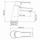 Rhin 4403 Смеситель для умывальника WasserKRAFT