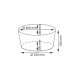 Rossel WB-280-M Плетеная корзина WasserKRAFT
