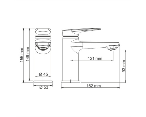 Wiese 8403 Смеситель для умывальника WasserKRAFT