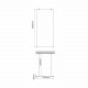 Фехте (Vechte) 60W46BN Душевая перегородка WasserKRAFT