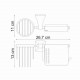Wern K-2559 Держатель туалетной бумаги и освежителя WasserKRAFT