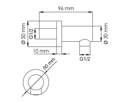 A188 Подключение шланга WasserKRAFT