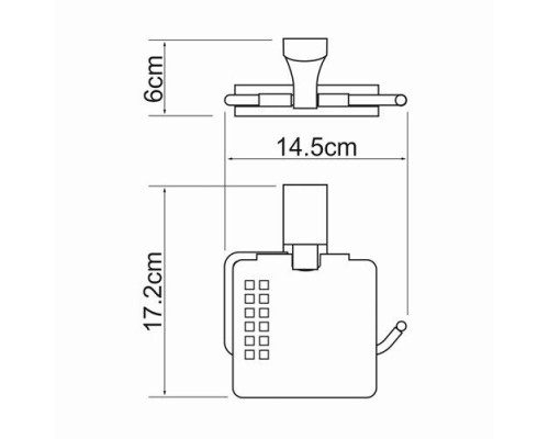 Лайне (Leine) K-5025 Держатель туалетной бумаги WasserKRAFT