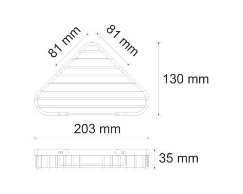 K-733N Полка металлическая WasserKRAFT