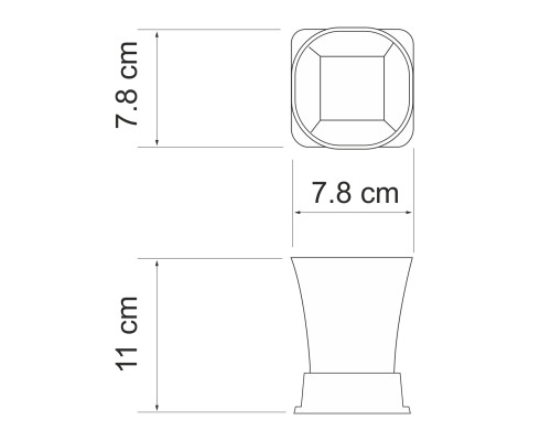 Amper K-5428NICKEL Стакан для зубных щеток WasserKRAFT