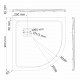 Neime 19T01 Душевой поддон WasserKRAFT 90x4x90