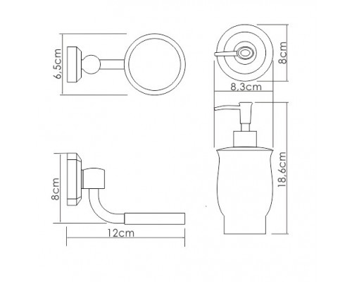 K-24199 Дозатор для жидкого мыла WasserKRAFT