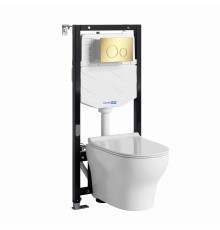 Аллер (Aller) 10TLT.010.ME.PG02.H001 Система инсталяции с унитазом WasserKRAFT