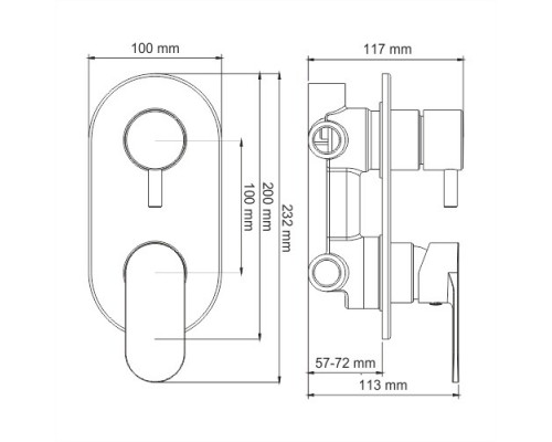 Mindel 8571 Смеситель для ванны и душа WasserKRAFT