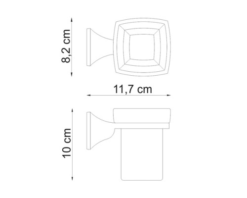 Wern K-2528 Подстаканник одинарный WasserKRAFT