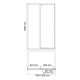 Aula 11P05 Душевая дверь WasserKRAFT 120x190