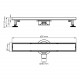 Нааб (Naab) 86D60PG Душевой трап WasserKRAFT
