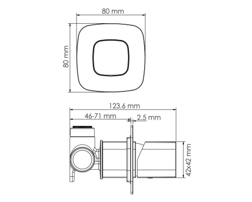 Naab 8652 Смеситель для душа WasserKRAFT