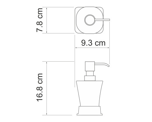 Ампер (Amper) K-5499N Дозатор для жидкого мыла WasserKRAFT
