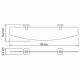 Lippe K-6524 Полка стеклянная WasserKRAFT