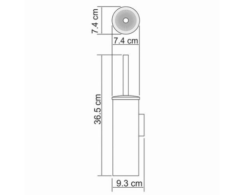K-1087PB Щетка для унитаза подвесная WasserKRAFT