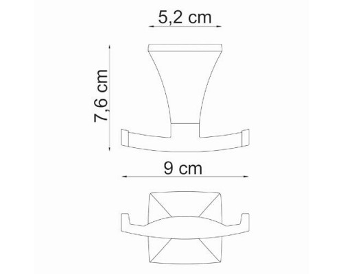 Wern K-2523D Крючок двойной WasserKRAFT