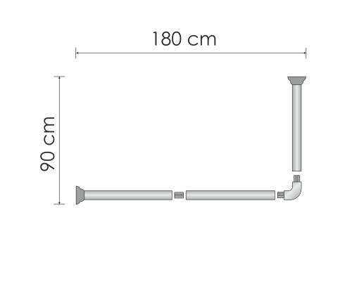 Каммель (Kammel) SC-839018 Карниз для ванной WasserKRAFT