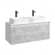 Подвесная тумба 120 см. Aqwella, MOB0112W+MOB0712BS